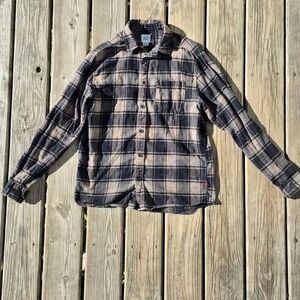BDG Men's Long Sleeve Button-Up Flannel - XS-TP